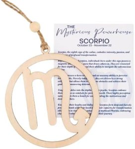 Scorpio Gift for Women,Men, Zodiac Signs with Card and Envelope, Zodiac Gift for Mothers Fathers Day, Birthday Easter Gifts for Women Men - Astrology Constellation Horoscope Gifts - Scorpio Sticker for men