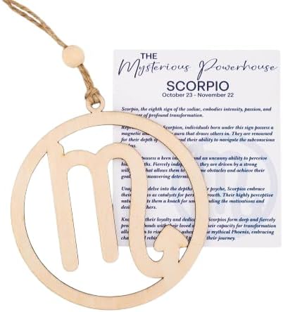Scorpio Gift for Women,Men, Zodiac Signs with Card and Envelope, Zodiac Gift for Mothers Fathers Day, Birthday Easter Gifts for Women Men - Astrology Constellation Horoscope Gifts - Scorpio Sticker for men