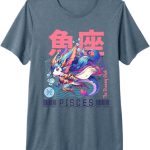 Kawaii Zodiac Sign Horoscope Designs - Pisces T-Shirt for men