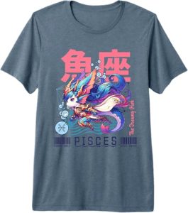 Kawaii Zodiac Sign Horoscope Designs - Pisces T-Shirt for men