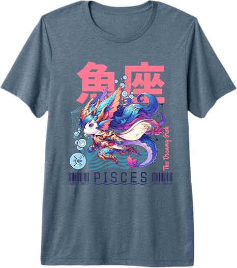 Kawaii Zodiac Sign Horoscope Designs - Pisces T-Shirt for men