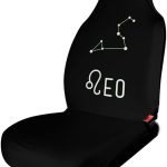 Leo Constellation Funny Car Seat Cover Front Seats Protector Interior Accessories Universal Unisex 1PCS - Aquarius Car Seat Cover for men