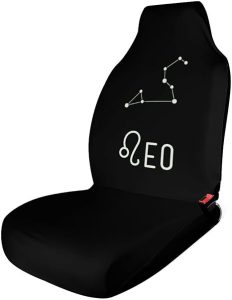 Leo Constellation Funny Car Seat Cover Front Seats Protector Interior Accessories Universal Unisex 1PCS - Aquarius Car Seat Cover for men