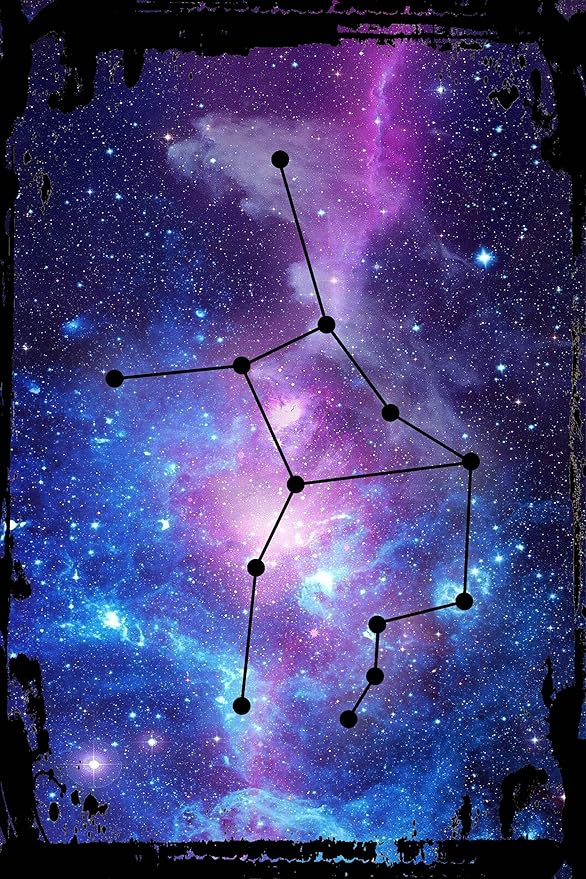 Galaxy Inspirational Tin Sign Virgo star map the virgin August 23-September 22 zodiac astrology Metal Wall Art Decor Funny Gift - Virgo Poster for men