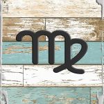 Virgo the virgin symbol Aug 23-Sept 22 zodiac sign astrology White Wall Art Decor Funny Gift - Virgo Poster for men