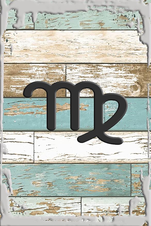 Virgo the virgin symbol Aug 23-Sept 22 zodiac sign astrology White Wall Art Decor Funny Gift - Virgo Poster for men