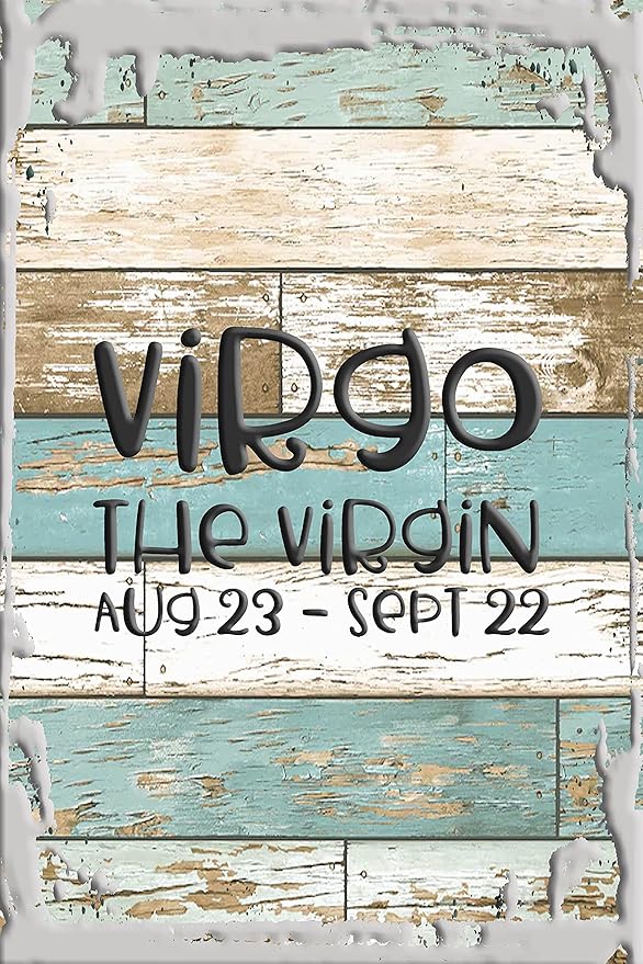 Virgo the virgin funky August 23-September 22 zodiac astrology White Wall Art Decor Funny Gift - Virgo Poster for men