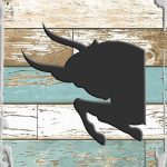Taurus the bull silhouette April 20-May 20 zodiac sign astrology White Wall Art Decor Funny Gift - Taurus Products for men