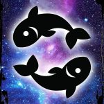 Galaxy Inspirational Wall Sign Pisces symbol two fish zodiac sign astrology Metal Wall Sign Decor Funny Gift - Pisces Canvas for men