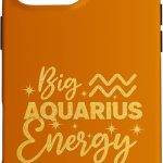 Big Aquarius Energy Horoscope Symbol Zodiac Aquarius Case for iPhone 16 Pro Max - Aquarius Phone Case for men
