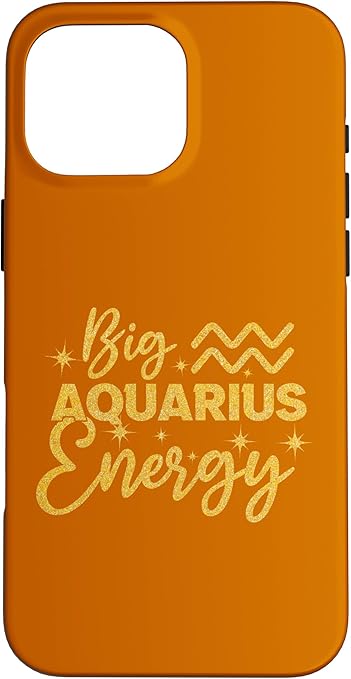 Big Aquarius Energy Horoscope Symbol Zodiac Aquarius Case for iPhone 16 Pro Max - Aquarius Phone Case for men