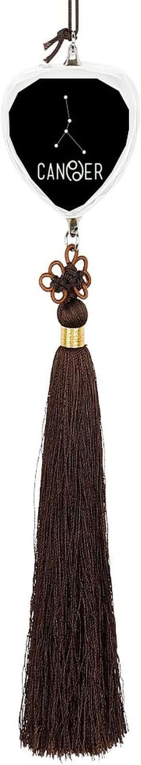 Cancer Constellation Car Rearview Mirror Accessories Crystal Car Accessories Hanging Ornament Pendant Love - Cancer Car Accessories for men