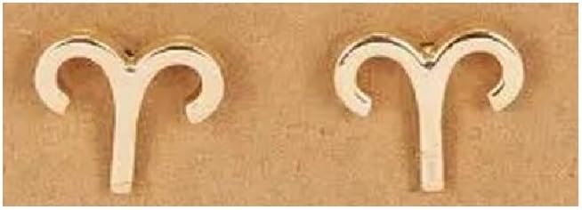 New 2025 12 Constellation Symbol Stud Earrings Zodiac Sign Jewelry Findings Gift For Women Astrology Scorpio Leo Aries Fashion Trendy Accessories Creative - Aries Earrings for men