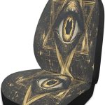 Astrological Eye Car Seat Covers Universal Non-Slip Auto Car Seat Cover Breathable Stain Resistant Vehicle Seat Cover for Cars, Vans, SUV - Aquarius Car Seat Cover for men