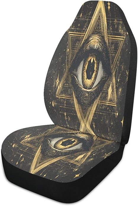 Astrological Eye Car Seat Covers Universal Non-Slip Auto Car Seat Cover Breathable Stain Resistant Vehicle Seat Cover for Cars, Vans, SUV - Aquarius Car Seat Cover for men