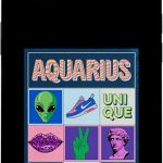 Aquarius Zodiac Unique Vibrant PopArt Alien Vibes Case for iPhone 13 - Aquarius Phone Case for men