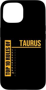 Rules Of Taurus Zodiac Birthday Horoscope Astrological Case for iPhone 15 - Taurus Phone Case for men