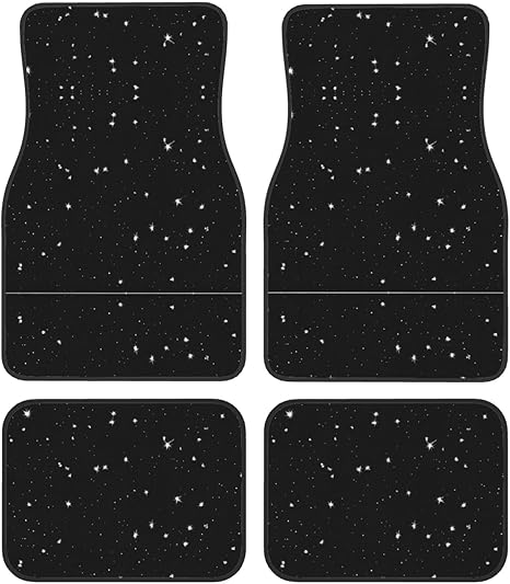 Starry Divination Constellation Print Universal Car Front Rear Floor Foot Mats Anti-Slip Car Mat Full Set of 4 Pieces Carpet Fit for SUV,Vans,Sedans, Trucks - Virgo Car Floor Mat for men