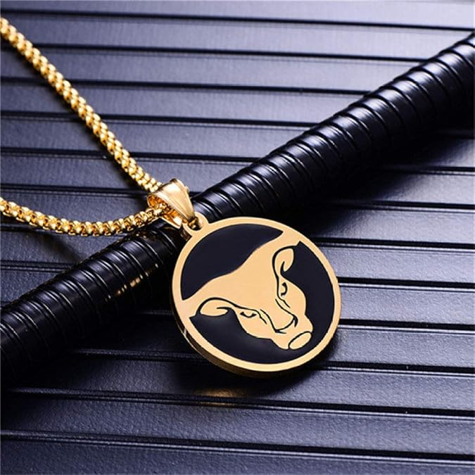 12 Constellations Necklace For Men/Women - Birthday Gifts Gold Color Amulet Pendant Necklace，Zodiac Star Sign Horoscope Astrology Gifts Mens/Women Jewelry - Taurus Products for men
