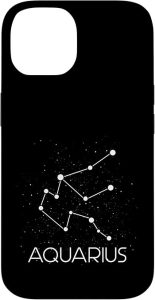 Aquarius Season Horoscope Zodiac Sign Symbol Aquarius Case for iPhone 14 - Aquarius Phone Case for men
