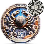 Cool Cancer 12 Zodiac Challenge Coin - Twelve Constellations Cancer Protective Talisman Coin - Divination Good Luck Charms Tarot Coin - Meaningful Star Sign Collectible Gifts for Men Women Friend Kid - Cancer Car Accessories for men