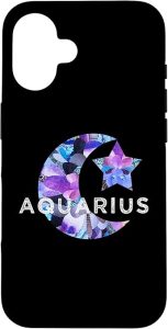 Aquarius gifts birthday Jan Feb artistic zodiac sun sign Case for iPhone 16 - Aquarius Phone Case for men