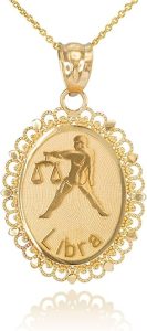 Claddagh Gold - Libra Necklace for men