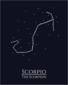 12 Zodiac Signs Wall Art Print, Astrology Decor for Home, Bedroom, Living Room, Office, 11x14 Unframed Poster Print, Scorpio Horoscope Constellation Design, Celestial and Mystic Aesthetic Gift - Scorpio Canvas for men