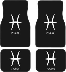 Pisces Sign Floor Mats for Cars, All-Weather Car Mats, Fit Automotive Floor Mats for Cars Trucks SUV, Universal Floor Liner Car Accessories - Virgo Car Floor Mat for men