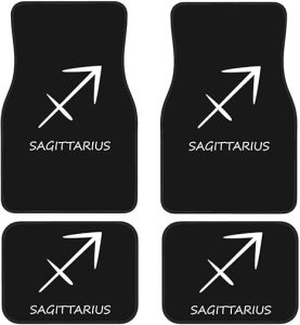 Sagittarius Sign Floor Mats for Cars, All-Weather Car Mats, Fit Automotive Floor Mats for Cars Trucks SUV, Universal Floor Liner Car Accessories - Virgo Car Floor Mat for men