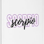 3dRose, Zodiac Sign - Scorpio Text, Museum Grade Canvas Wrap - Scorpio Canvas for men
