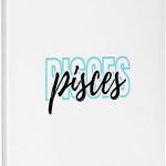 3dRose, Zodiac Sign - Pisces Text, Museum Grade Canvas Wrap 11x14 - Pisces Canvas for men