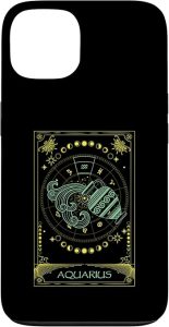 Aquarius Zodiac Symbol Aquarius Horoscope Astrological Tarot Case for iPhone 13 - Aquarius Phone Case for men