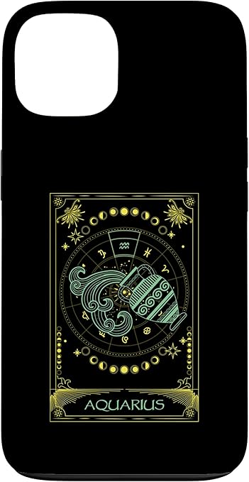 Aquarius Zodiac Symbol Aquarius Horoscope Astrological Tarot Case for iPhone 13 - Aquarius Phone Case for men