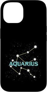 Aquarius Season Horoscope Zodiac Sign Symbol Funny Aquarius Case for iPhone 14 - Aquarius Phone Case for men