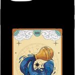 Aquarius Horoscope Tarot Card Zodiac Symbol Aquarius Case for iPhone 15 - Aquarius Phone Case for men