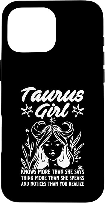Taurus Zodiac Sign April May Birthday Taurus Women Girl Case for iPhone 16 Pro Max - Taurus Phone Case for men