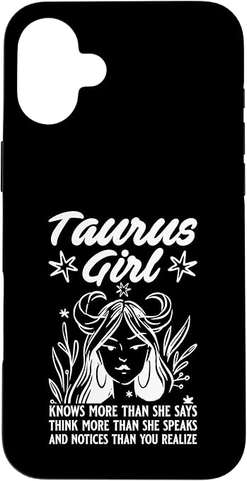 Taurus Zodiac Sign April May Birthday Taurus Women Girl Case for iPhone 16 Plus - Taurus Phone Case for men
