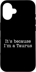 Taurus Horoscope Shirt Zodiac Sign Astrology Case for iPhone 16 - Taurus Phone Case for men