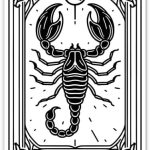 Scorpio Tarot Horoscope Zodiac Sign Sticker - for Water Bottle Phone Car Tumbler Laptop - Astrology Decal - Waterproof Vinyl - 3" - Scorpio Sticker for men