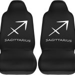 Sagittarius Sign Car Seat Covers 2 Front Seats,Breathable Durable Seat Covers for Cars,Universal Fit for SUV,Vans,sedans, Trucks, Automotive Interior Covers,Black - Aquarius Car Seat Cover for men