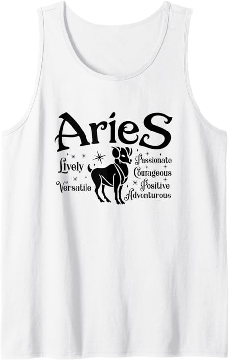 Aries Zodiac Sign - Aries Zodiac Birthday Tank Top - Aries T-Shirt for men