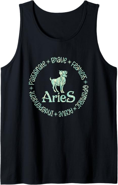Aries Zodiac Sign - Aries Zodiac Birthday Tank Top - Aries T-Shirt for men