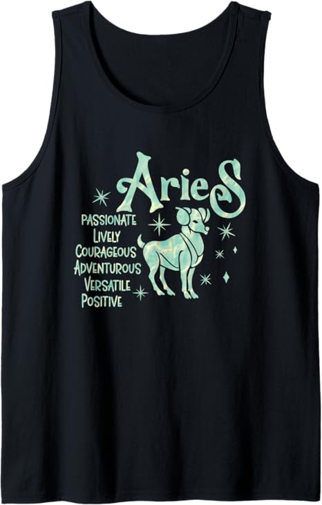 Aries Zodiac Sign - Aries Zodiac Birthday Tank Top - Aries T-Shirt for men