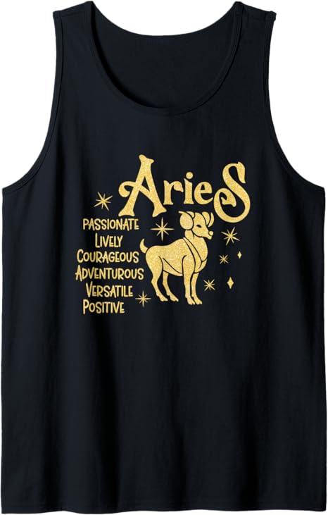Aries Zodiac Sign - Aries Zodiac Birthday Tank Top - Aries T-Shirt for men