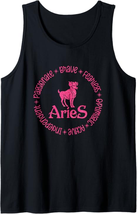 Aries Zodiac Sign - Aries Zodiac Birthday Tank Top - Aries T-Shirt for men