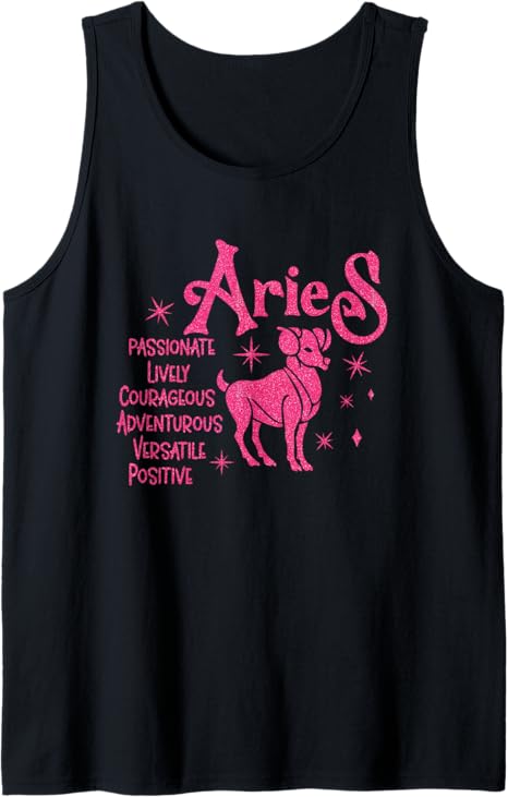 Aries Zodiac Sign - Aries Zodiac Birthday Tank Top - Aries T-Shirt for men