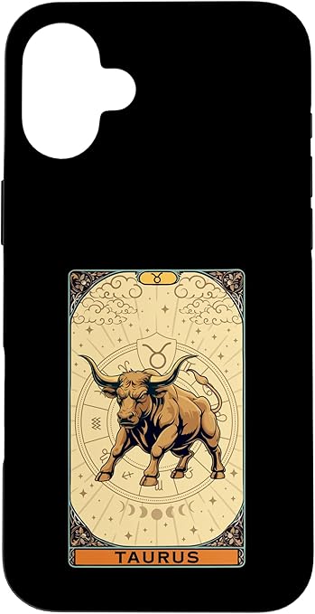 Taurus Horoscope Tarot Card Zodiac Symbol Taurus Case for iPhone 16 Plus - Taurus Phone Case for men