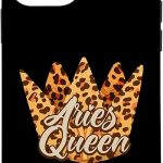 Aries Queen Horoscope Astrological Sign Leopard Birthday Case for iPhone 12 mini - Aries Phone Case for men