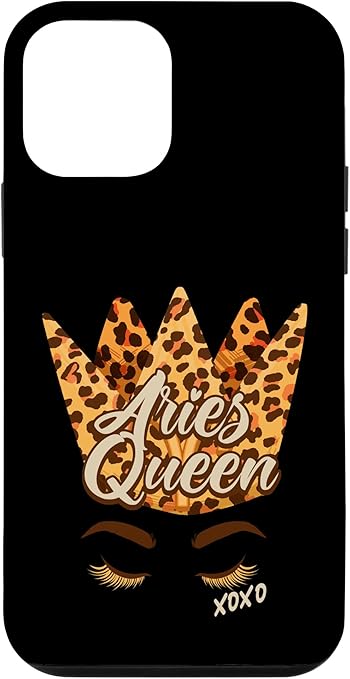 Aries Queen Horoscope Astrological Sign Leopard Birthday Case for iPhone 12 mini - Aries Phone Case for men